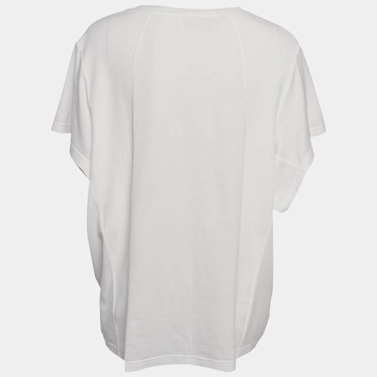 Pre Owned Chloe White Cotton Jersey Loose Fit T-Shirt M