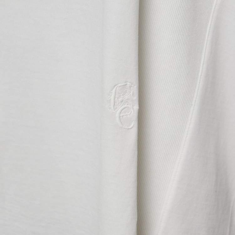Pre Owned Chloe White Cotton Jersey Loose Fit T-Shirt M