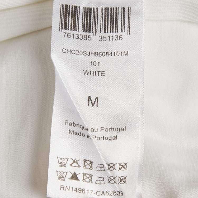 Pre Owned Chloe White Cotton Jersey Loose Fit T-Shirt M