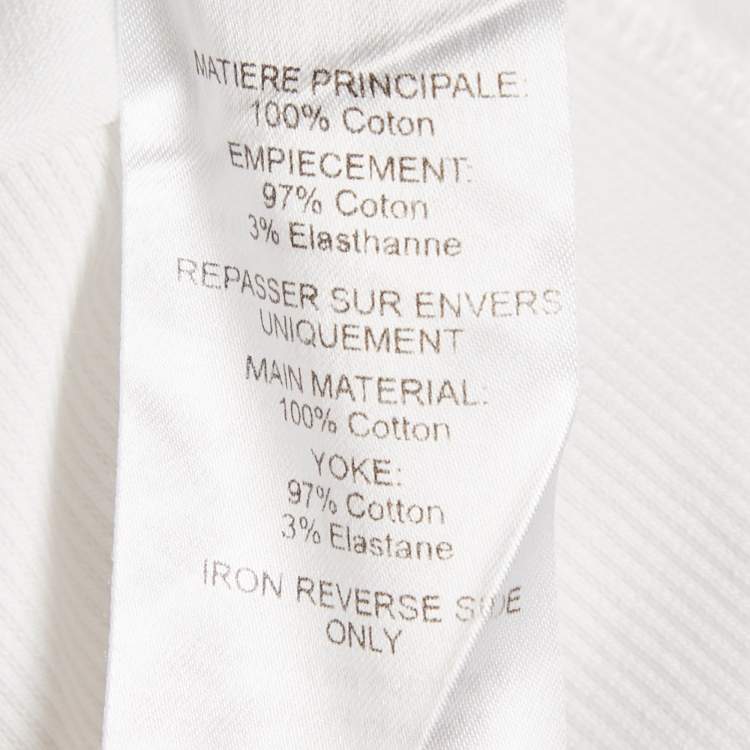 Pre Owned Chloe White Rib Knit and Jersey Crew Neck T-Shirt M