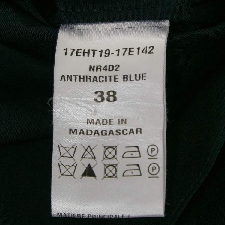 Pre Owned Chloe Navy Blue Cotton Cold-Shoulder Blouse M