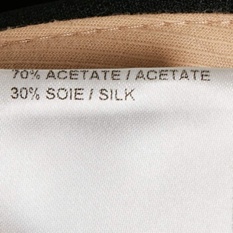 Pre Owned Chloe Black Crepe Formal Trouser M