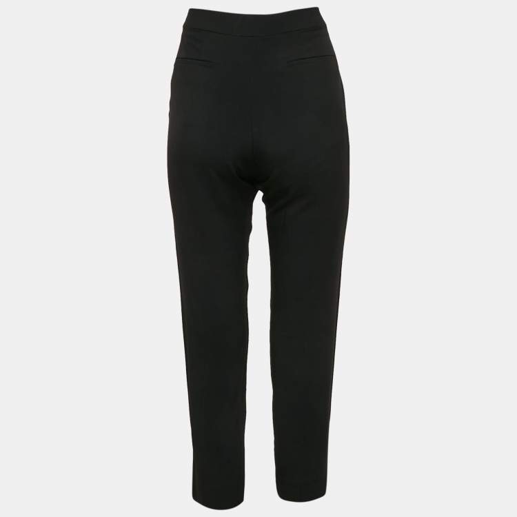 Pre Owned Chloe Black Crepe Formal Trouser M