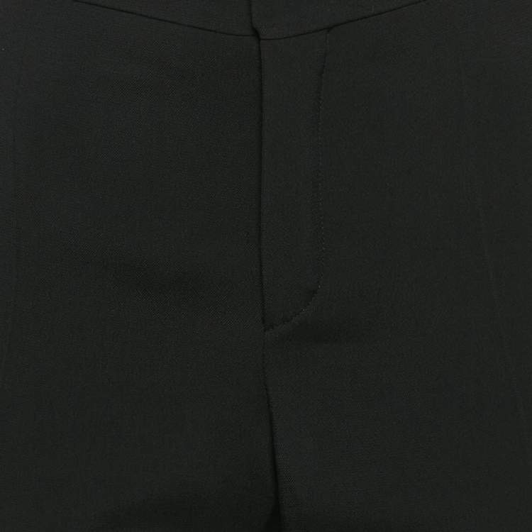 Pre Owned Chloe Black Crepe Formal Trouser M