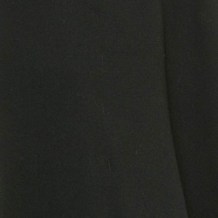 Pre Owned Chloe Vintage Black Cotton Blend Open Front Cape One Size