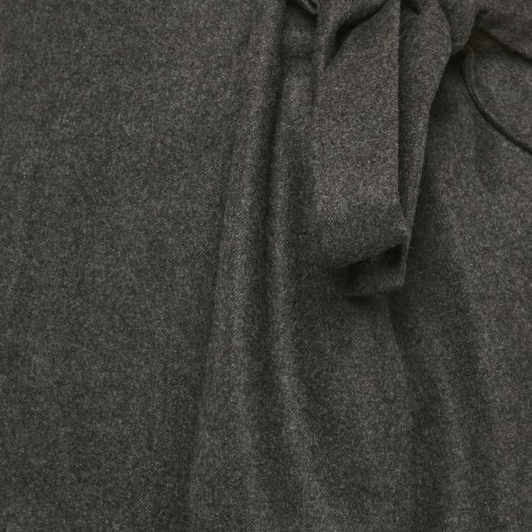Pre Owned Chloe Black Wool Tie-Up Detail Mini Ardoise Skirt M