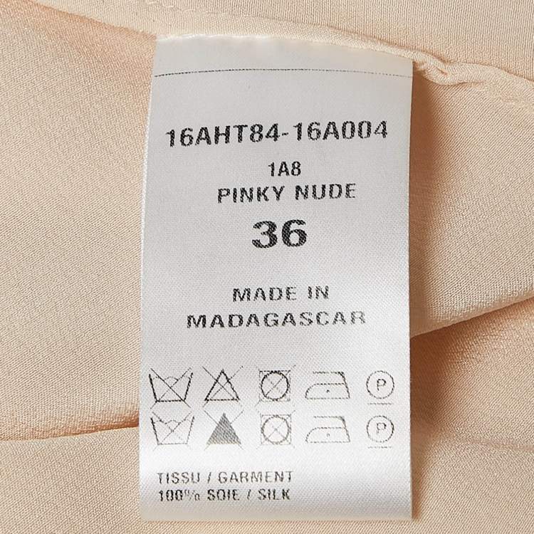 Pre Owned Chloé Pinky Nude Silk  Camisole Top S