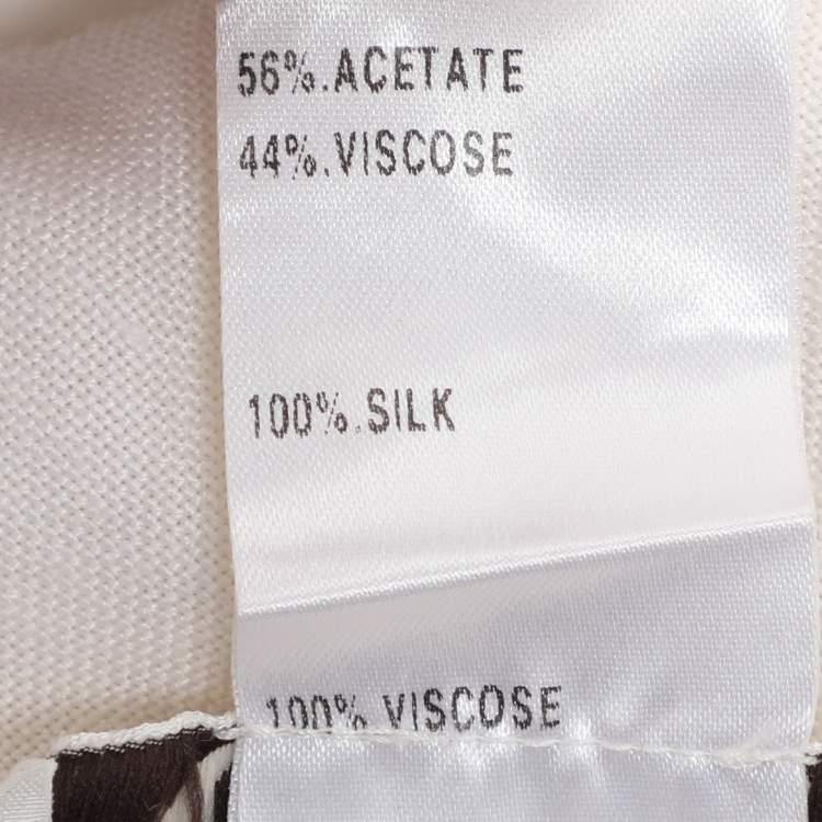 Pre Owned Chloe White Fabric Blend Bow Maxi Dress