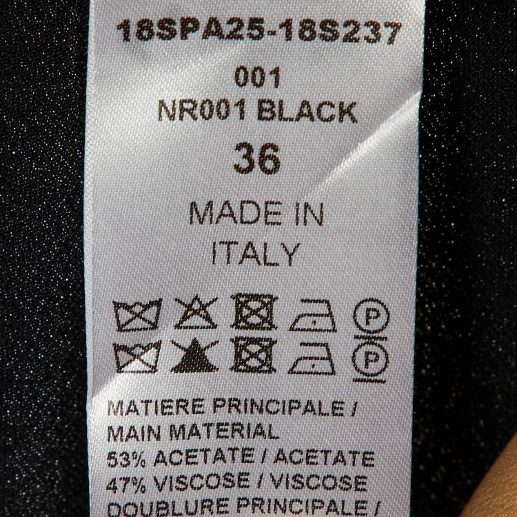 Pre Owned Chloé Black Crepe Pocket Detail Tapered Trousers S