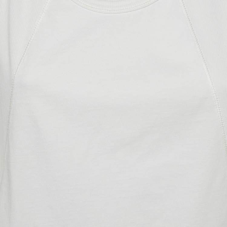 Pre Owned Chloe White Cotton Tank Top L