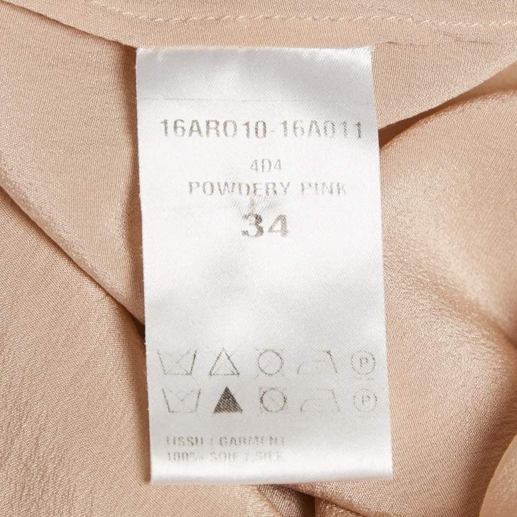 Pre Owned Chloe Powdery Pink Silk Scoop Neck Tank Top S