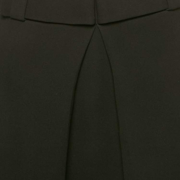 Pre Owned Chloé Black Silk Pleated Short Skirt L