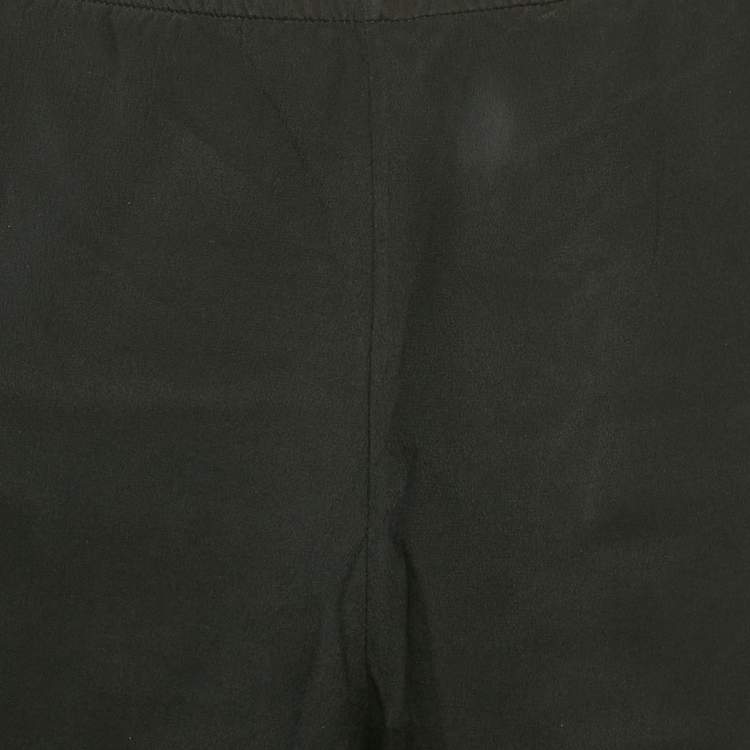 Pre Owned Chloé Black Silk Lace Trimmed Shorts S