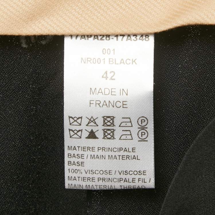 Pre Owned Chloe Black Brocade Heram Pants L