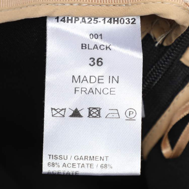 Pre Owned Chloe Black Crepe Trousers S