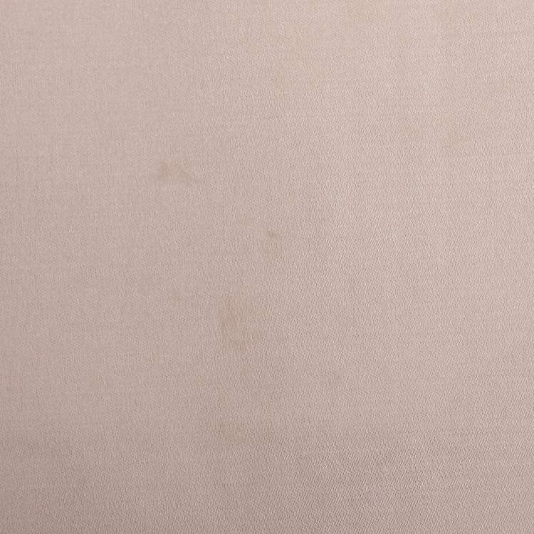 Pre Owned Chloe Beige Wool Blend Satin Top S