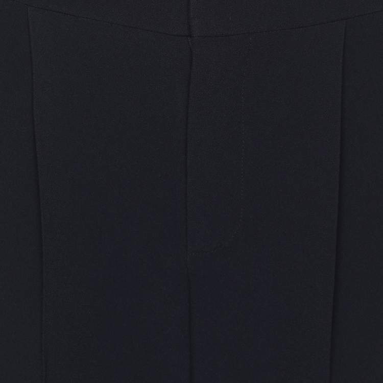 Pre Owned Chloe Deep Navy Crepe Trousers M