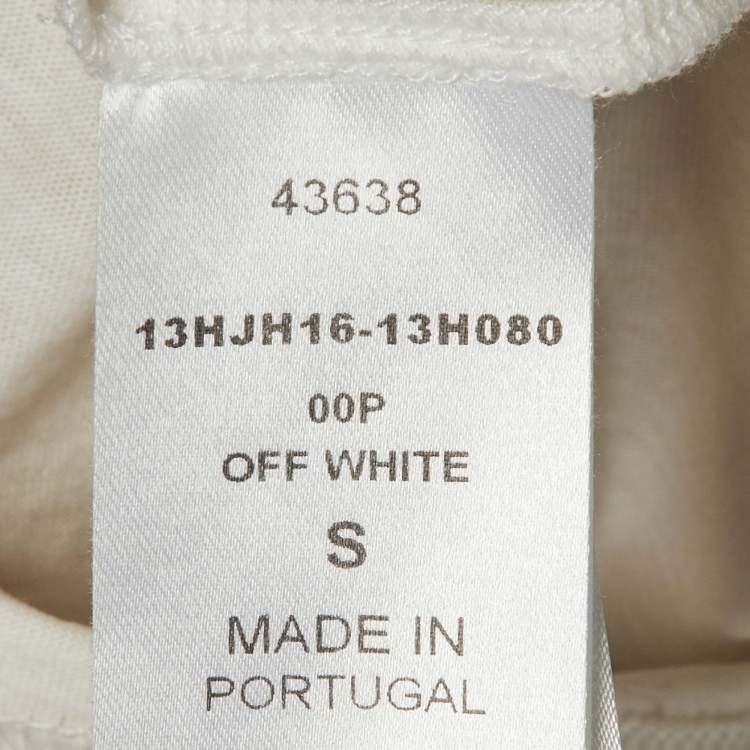 Pre Owned Chloé Off White Cotton & Tulle Top  S