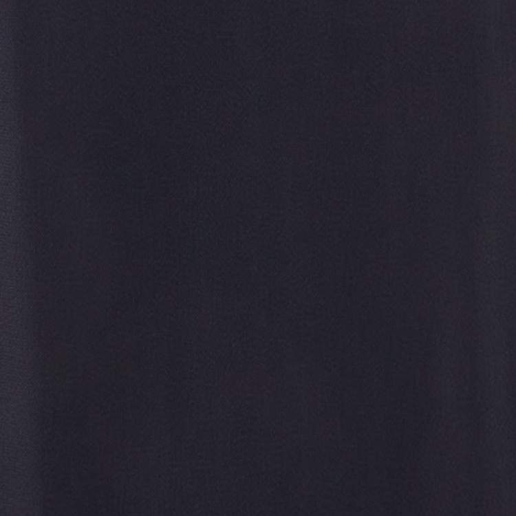 Pre Owned Chloe Navy Blue Crepe Flounced Sleeveless Dress S