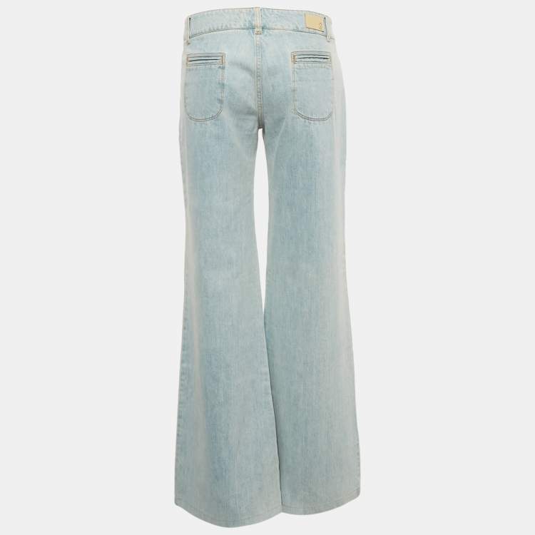 Pre Owned Chloe Blue Denim Flared Jeans M/Waist 32"