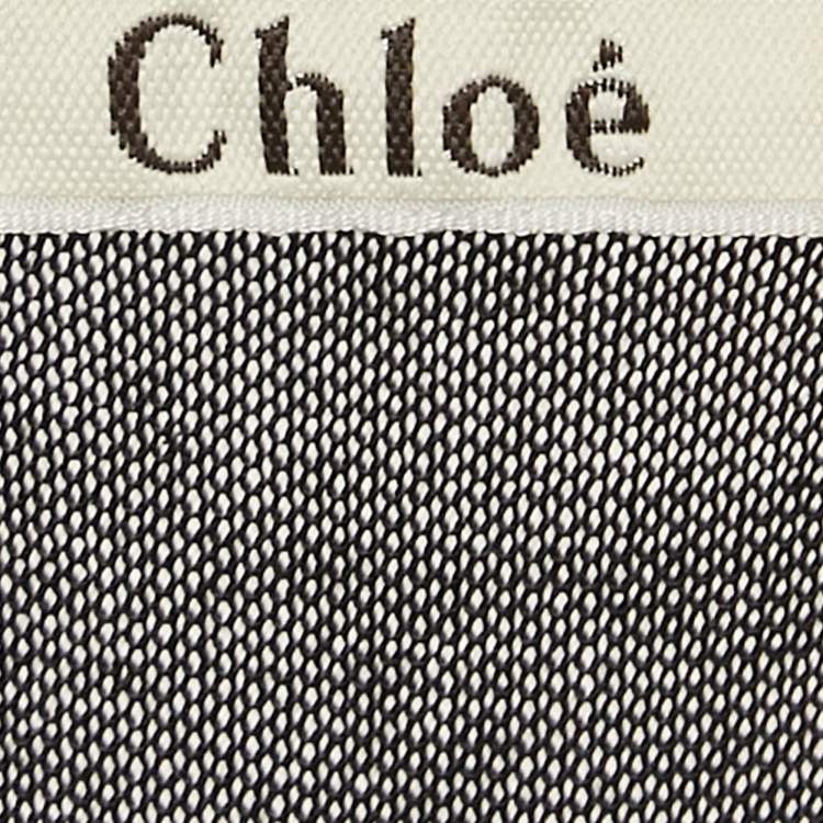 Pre Owned Chloe Black Silk Knit Sheer Long Sleeve Top XS