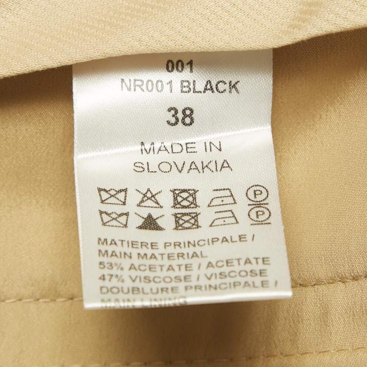 Pre Owned Chloe Black Crepe Formal Trousers M