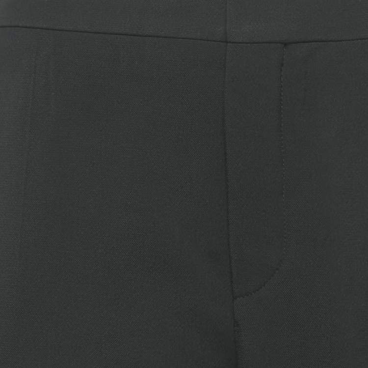 Pre Owned Chloe Black Crepe Formal Trousers M