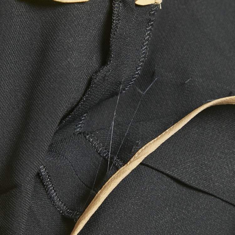 Pre Owned Chloe Navy Blue Chiffon Shorts M