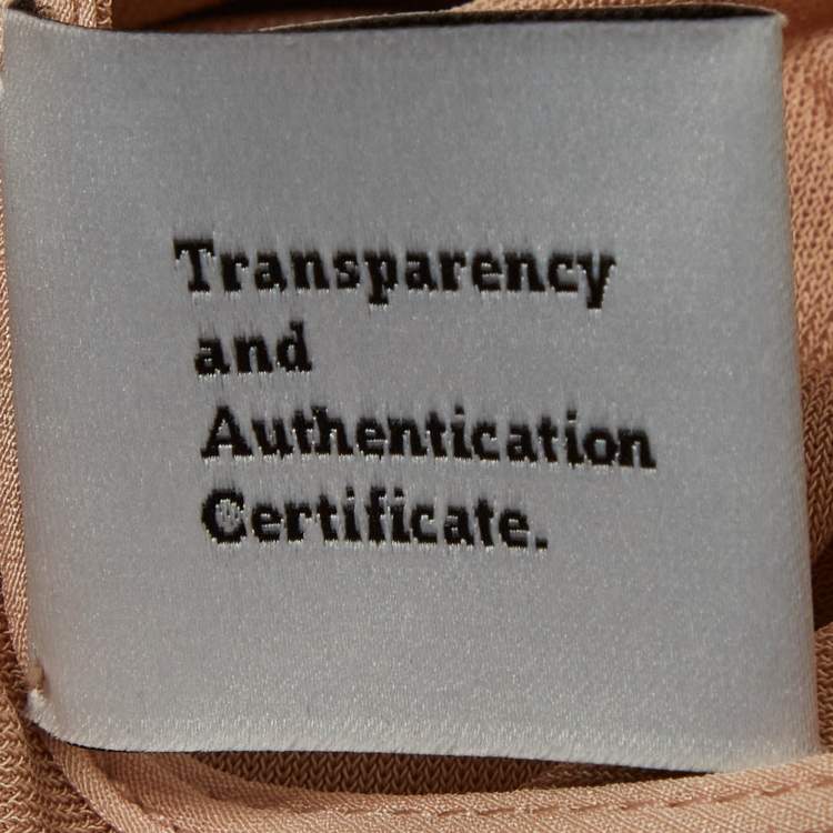 Pre Owned Chloe Beige Jersey Long Cape Maxi Dress S