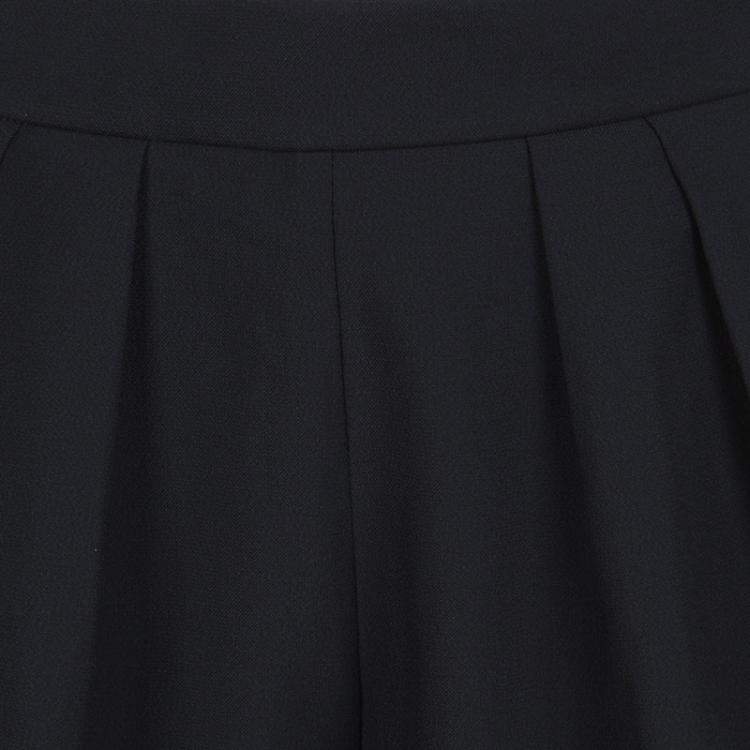 Pre Owned Chloe Black High Waist Tie Detail Shorts S