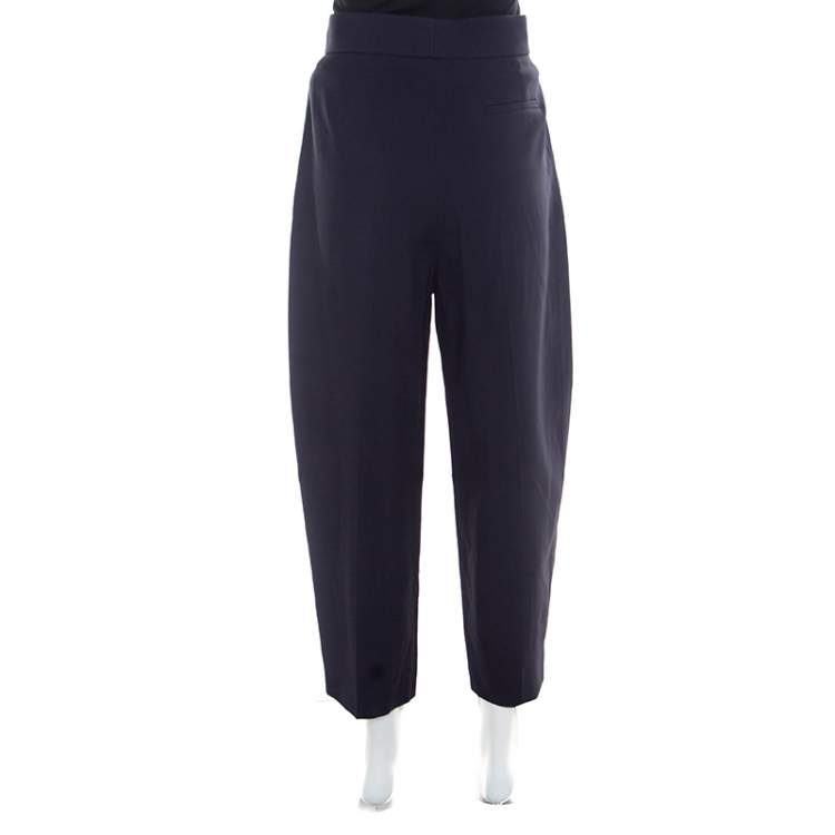 Pre Owned Chloe Ultra Marine Pleat Detail High Waist Culottes S