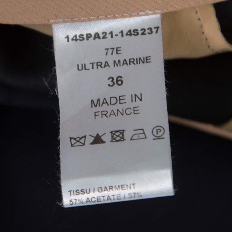 Pre Owned Chloe Ultra Marine Pleat Detail High Waist Culottes S