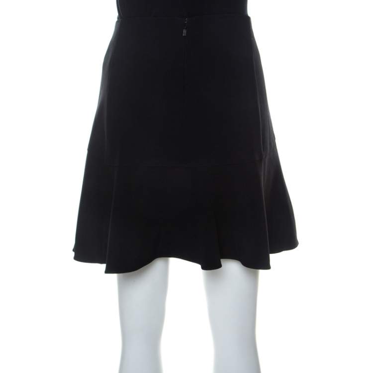 Pre Owned Chloe Black Crepe A-Line Short Skirt M