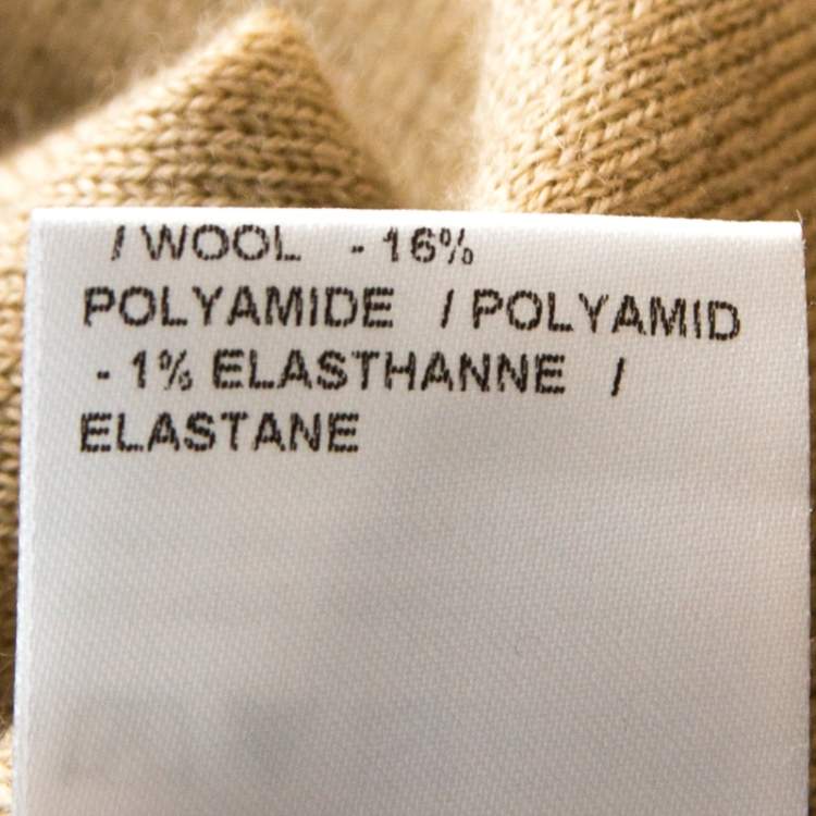Pre Owned Chloe Seed Brown Wool Tie Up Detail Sleeveless Top S