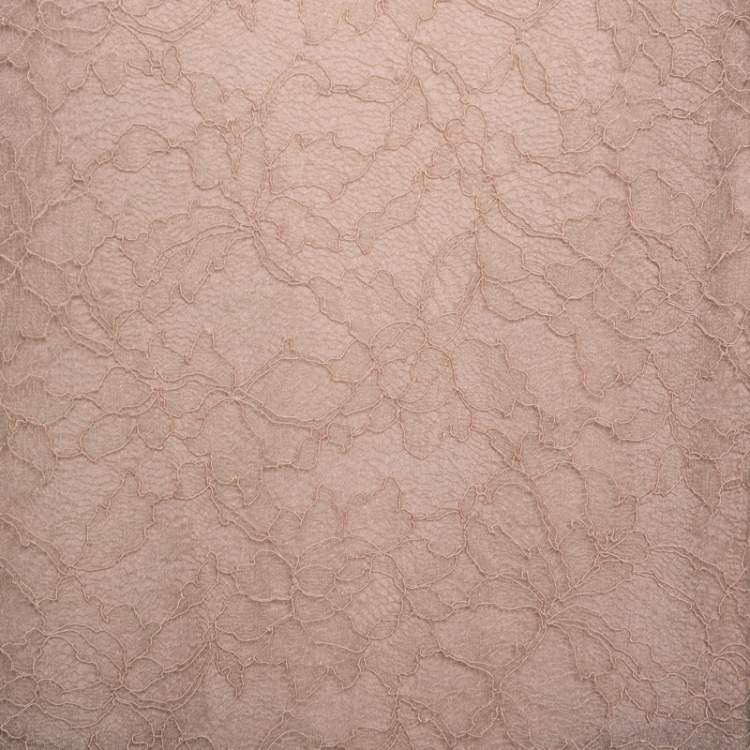 Pre Owned Chloe Beige Lace Sleeveless Top M