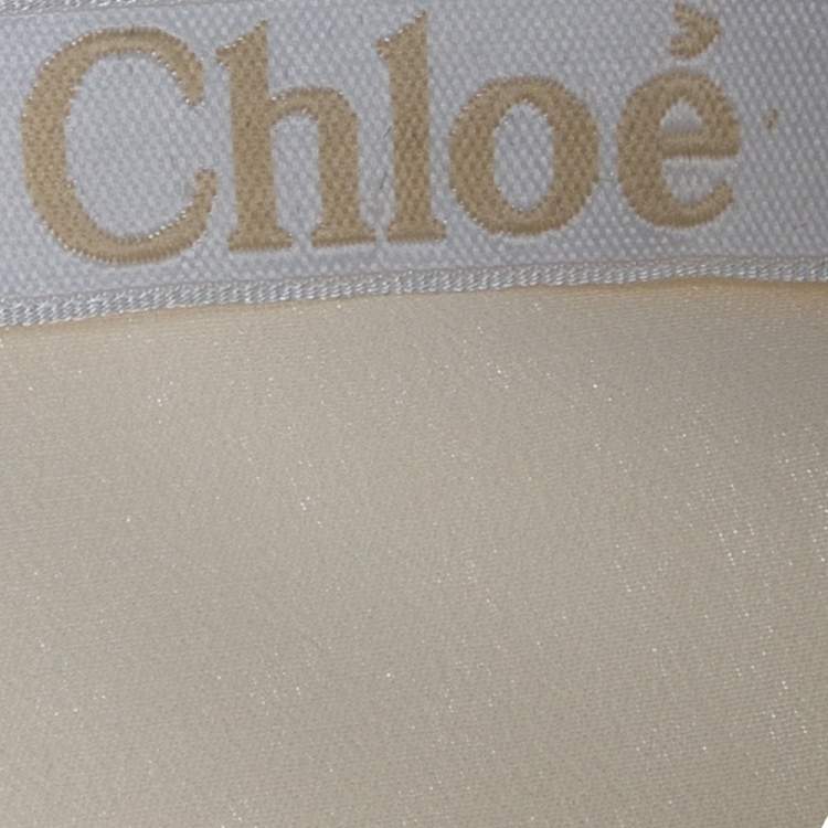 Pre Owned Chloe Cream Silk Long Sleeve Tunic M