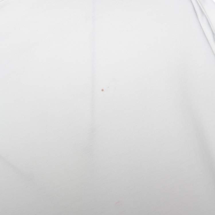 مملوكة مسبقًا Chloe White Cotton Handle With Grace Print T-Shirt S