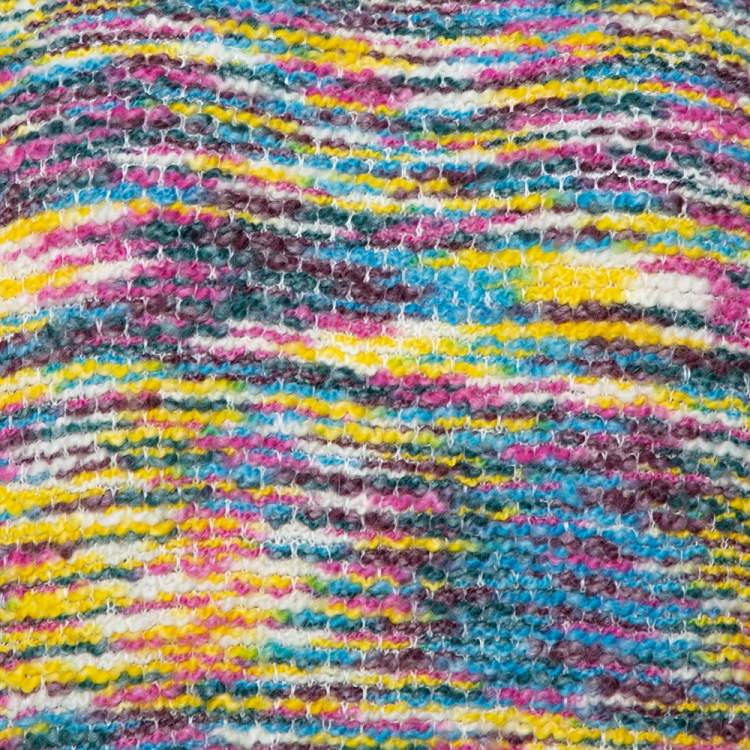 Pre Owned Chloe Multicolor Wool Blend Boucle Knit Jumper XS