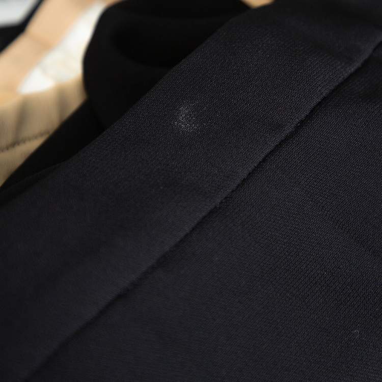 Pre Owned Chloe Black Crepe High Low Hem Tapered Trousers M