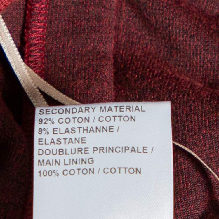 Pre Owned Chloe Burgundy Velvet Trouser M