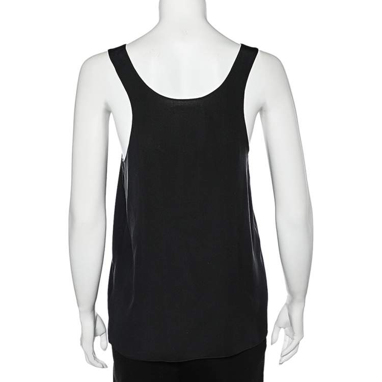 Pre Owned Chloe Black Silk Tank Top S