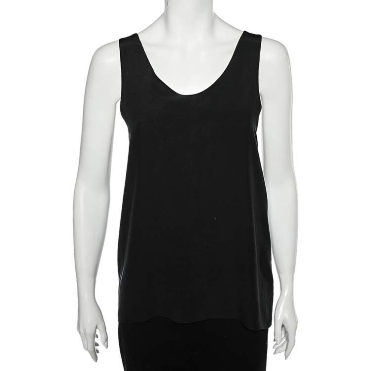 Chloe Black Silk Tank Top S Chloe | The Luxury Closet