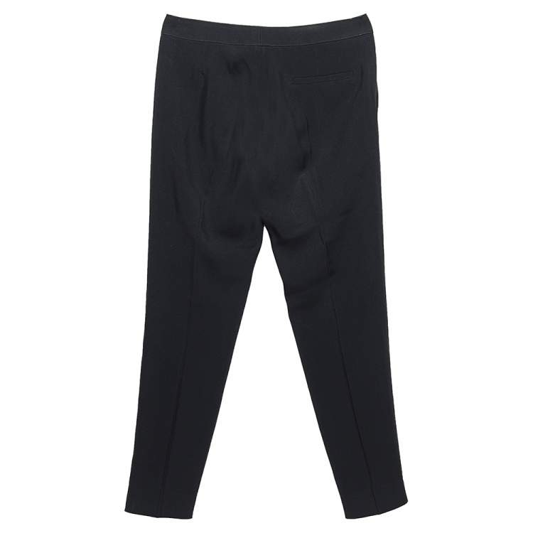 Pre Owned Chloe Black Crepe Formal Pants S