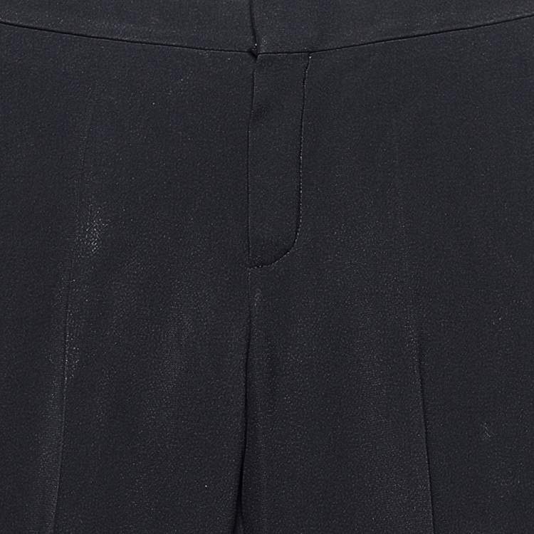 Pre Owned Chloe Black Crepe Formal Pants S