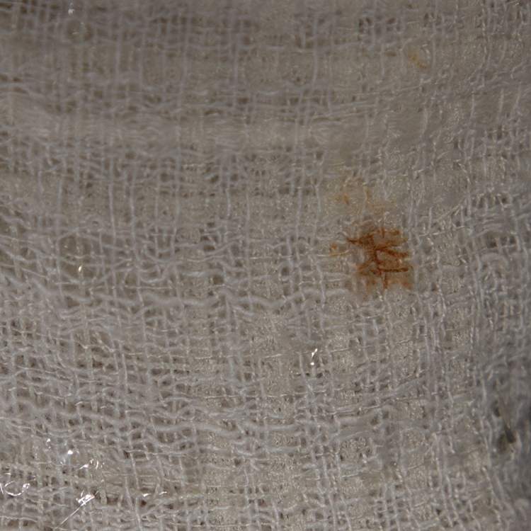 Pre Owned Chloe Cream Textured Tweed Open Front Jacket S