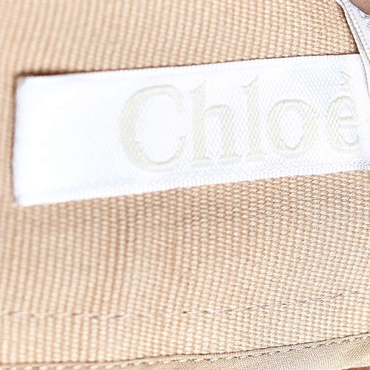 Pre Owned Chloe Brown Delight Wool Flared Leg Trousers M