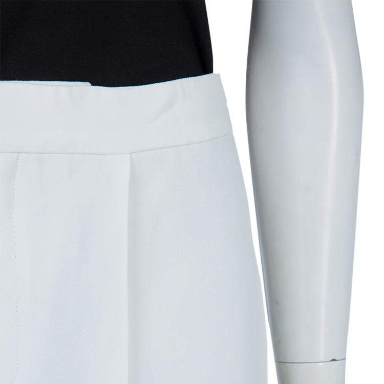 Pre Owned Chloe Off White Tailored Trousers M