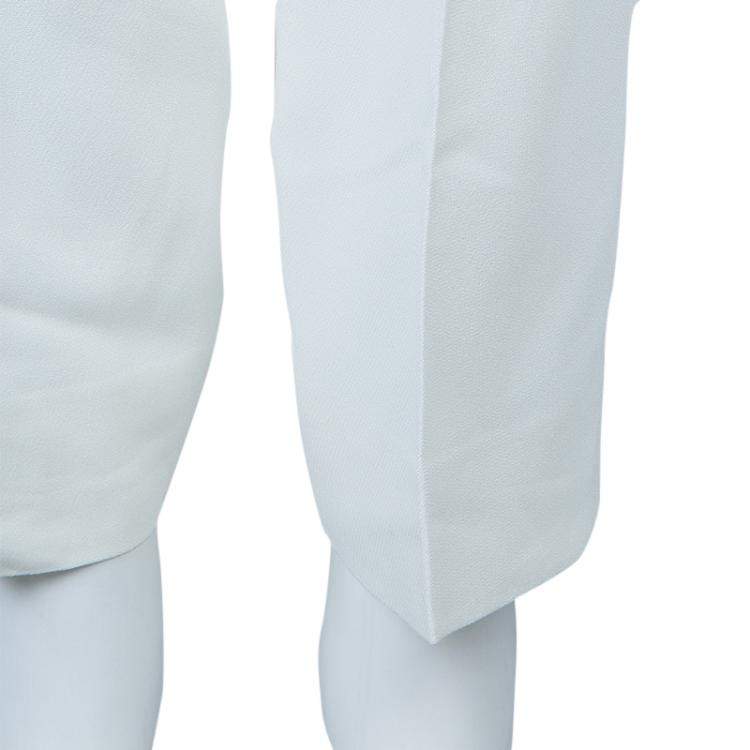 Pre Owned Chloe Off White Tailored Trousers M