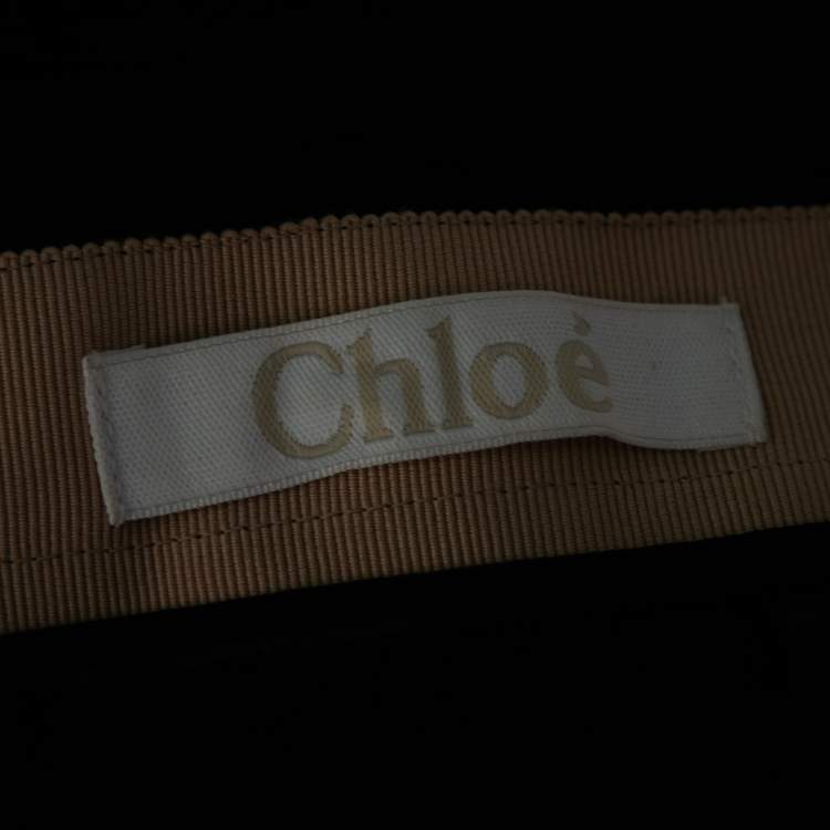Pre Owned Chloe Black Chiffon Plisse Hem Tie Detail Pants M