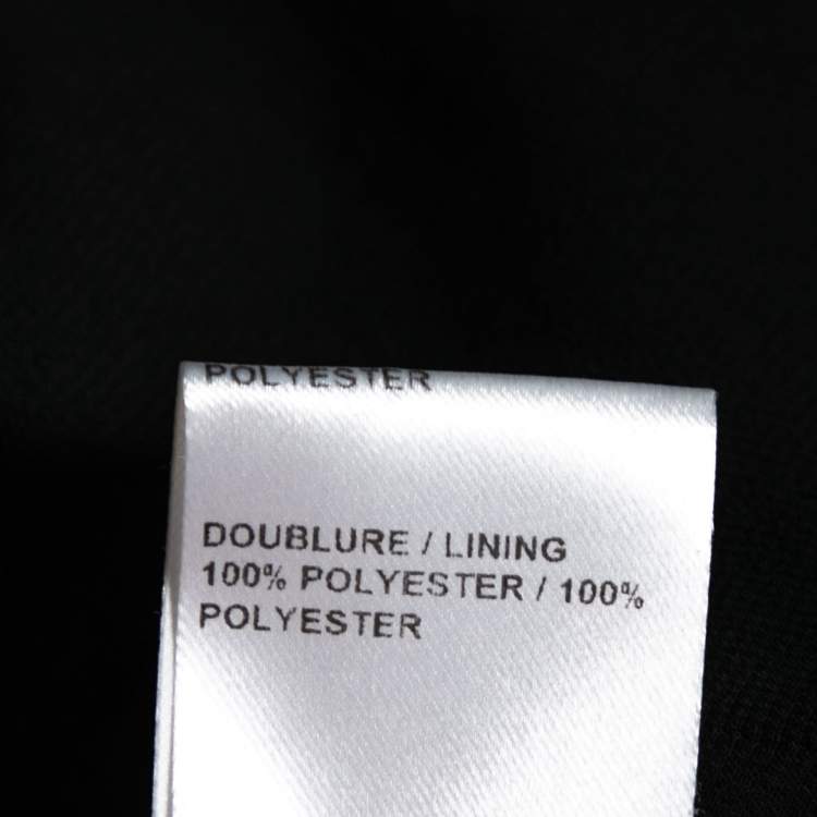 Pre Owned Chloe Black Chiffon Plisse Hem Tie Detail Pants M